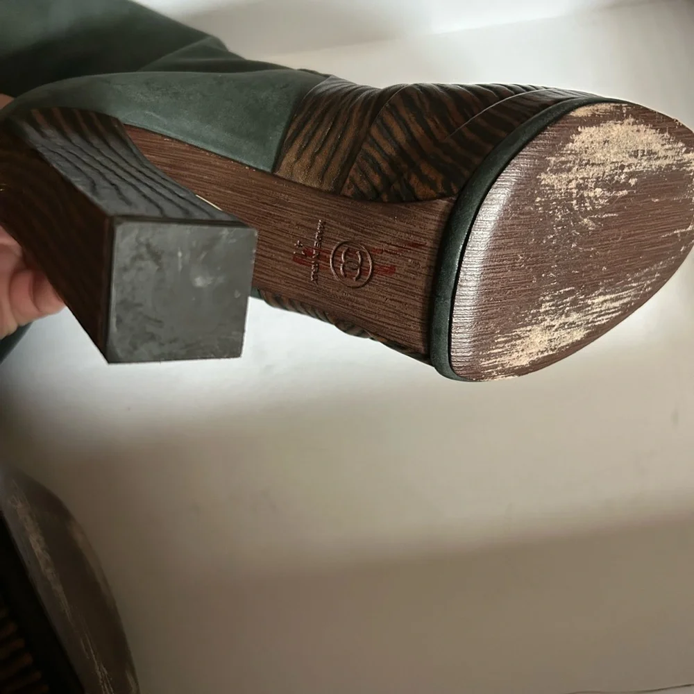 Chanel  Black and Brown Knee-High Boots - Picture 10 of 17